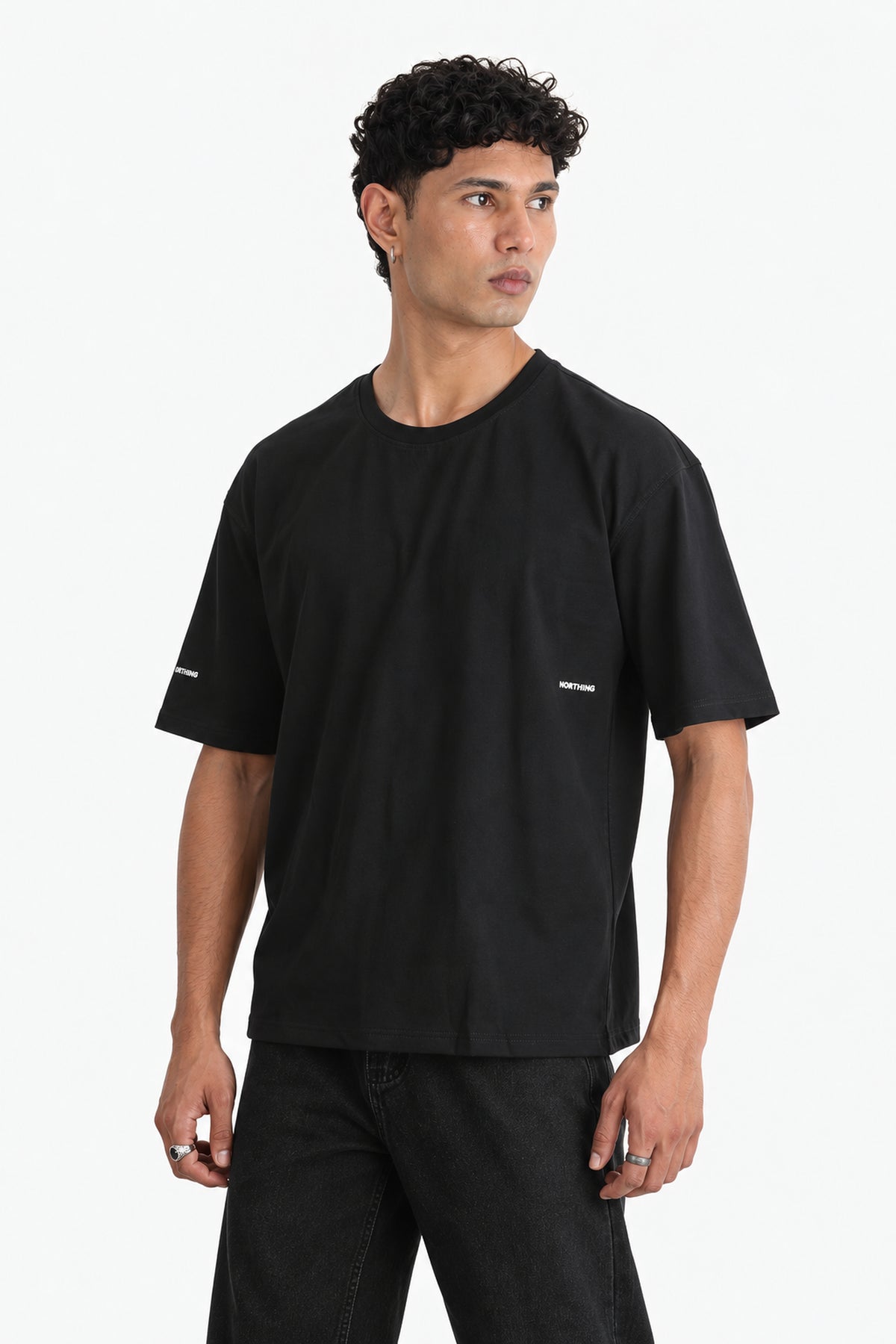 Boxy Pima Cotton Crewneck Tee